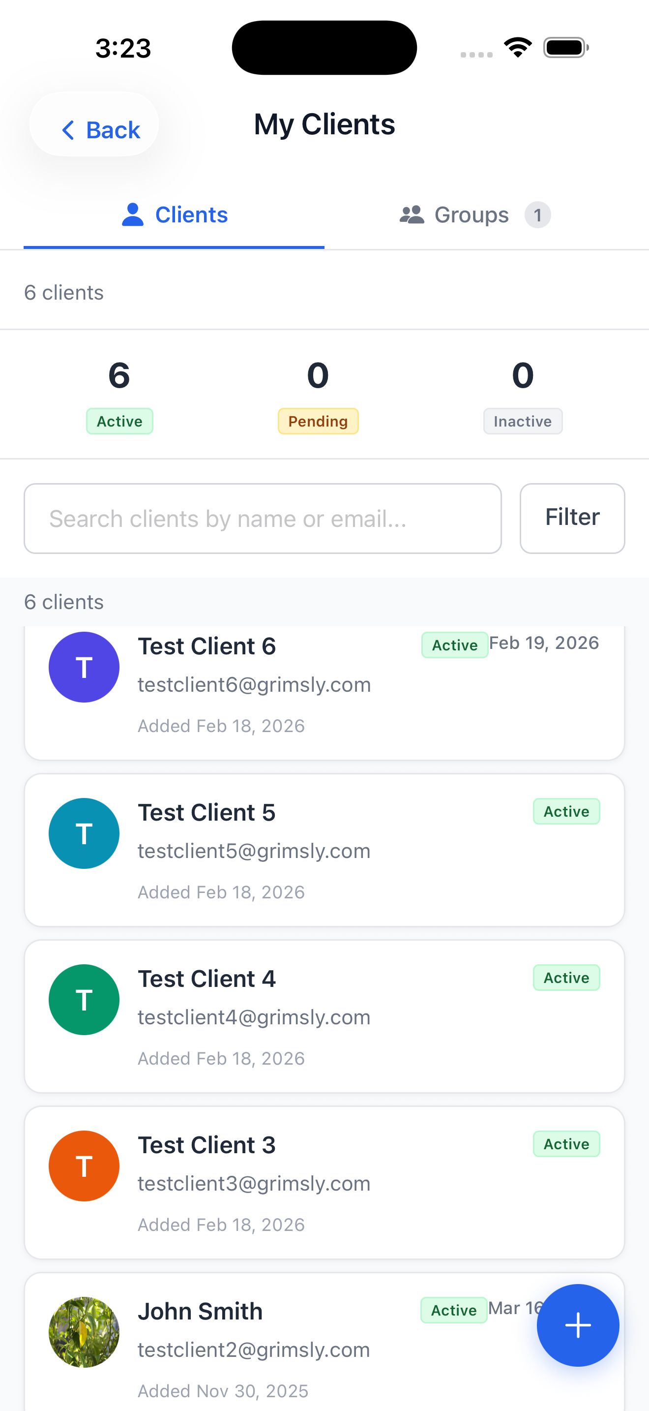 Client roster